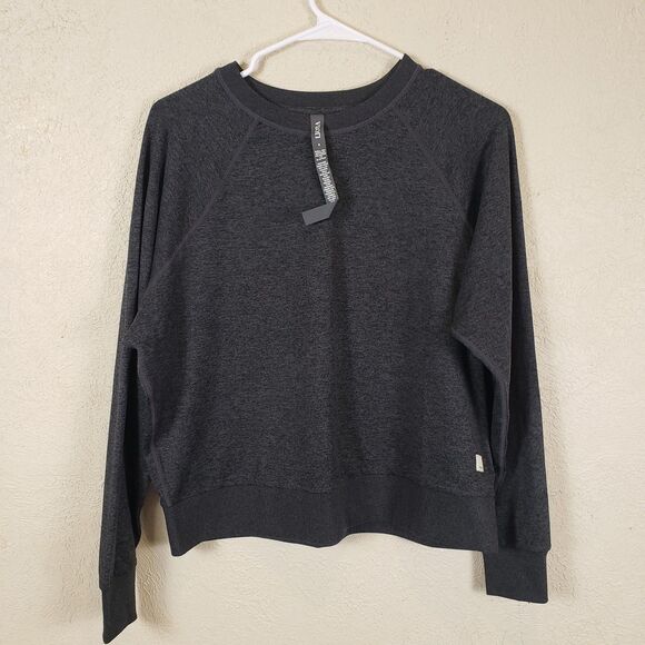 Vuori Sweaters - Vuori Long Sleeve Halo Crew Top Shirt Gray Heather Women’s Sz Small Athleisure